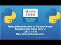 Cisco NetAcad Introduction to Python Course - Supplemental Lab Tutorial Solution Set Lab 2 1 4 10