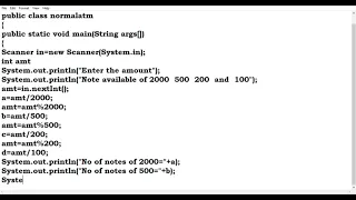 HOW DOSE ATM WORK A JAVA Program for it
