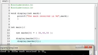 27 Passing Array to a Function in C Programming Language Tutorials