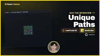 Unique Paths - LeetCode 62 2-D Grid Memo DP JavaScript