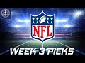 NFL WEEK 3 PICKS Weekly Pick em Picks against the Spread