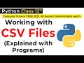 HOW TO READ CSV FILE IN PYTHON WITH EXAMPLE CLASS 12 CSV FILE PROGRAM READER OBJECT IN CSV FILE
