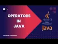 Operators in Java programming Saral Programming Zero to Hero series 06