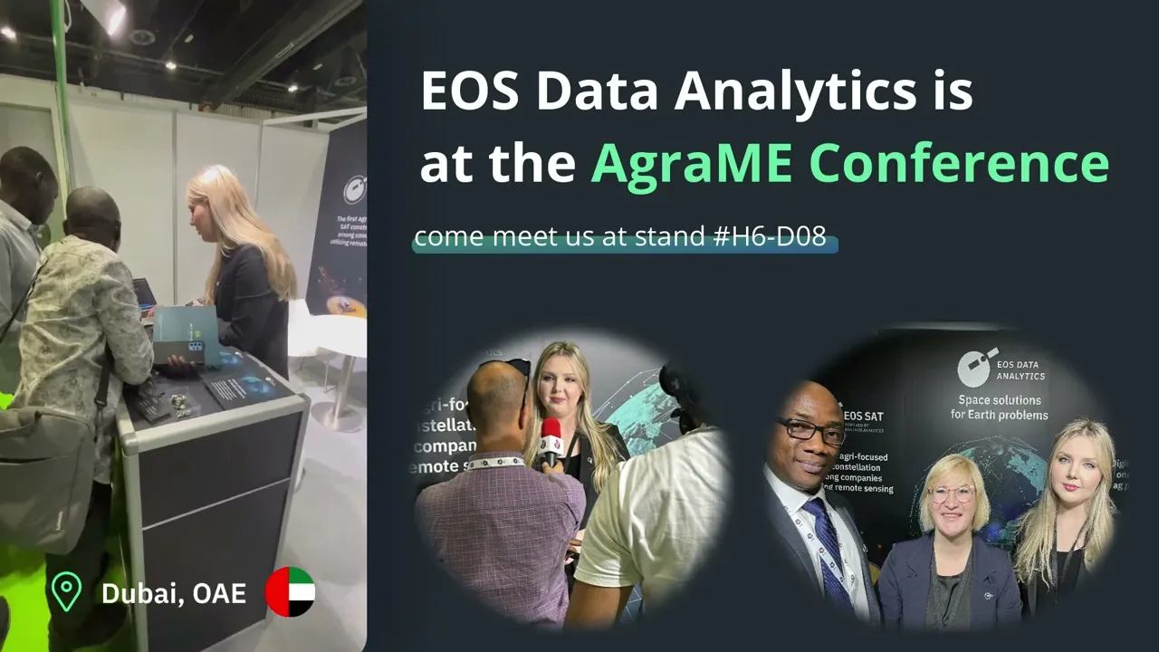 EOS Data Analytics na exposição AgraME 2022 em Dubai