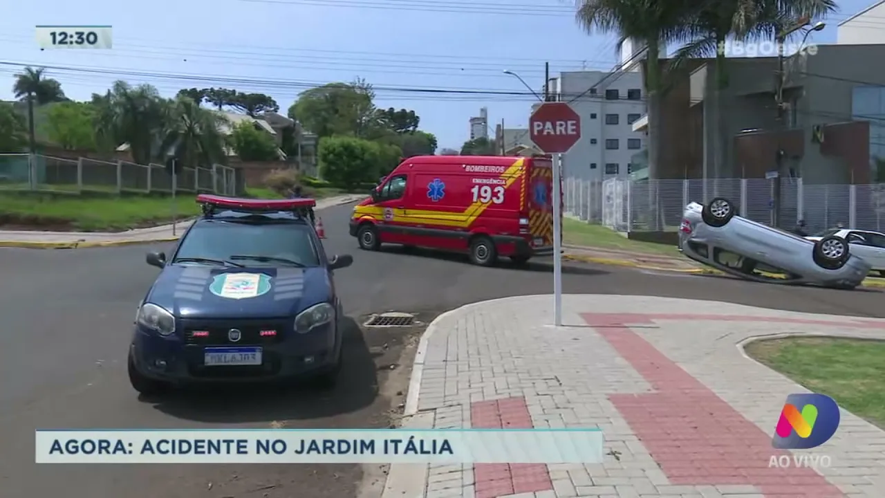 Acidente deixa criança ferida no Bairro Jardim Itália em Chapecó