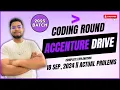 Accenture Coding Round 2025 batch 18 Sep 2024 Actual Problems Source Code