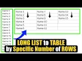 Download Lagu How to CONVERT a LONG List to TABLE by ROWS in MS Word!