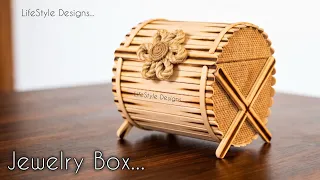 DIY Jewellery Organizer Box from Popsicle Sticks & Jute Twine | Step-by-Step Tutorial
