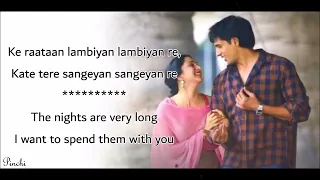 raataan lambiyan english translation tanishk bagchi jubin nautiyal u0026 asees kaul