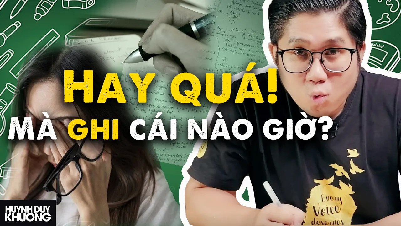 Outline Video Phương Pháp Ghi Chép - Hệ Thống Nội Dung Thông Tin Hiệu Quả (Rất dễ áp dụng) | Huỳnh Duy Khương