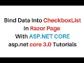 How To Bind CheckBoxList In ASP NET Core display razor pages c