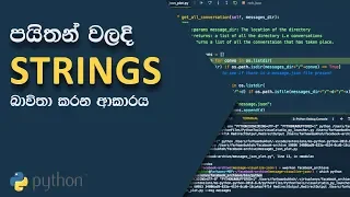 Python Programming Sinhala 5