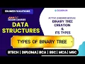 Binary Tree Creation and Its Types Types of Binary Tree
