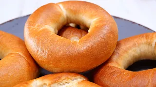 2 Cách Làm Bánh Vòng - Không Cần Nhồi & Có Máy - Bánh Mì Vòng Dai Mềm Xốp Ngon Như Tiệm, Vanh Khuyen