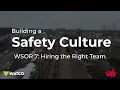 Building a Safety Culture - WSOR 7