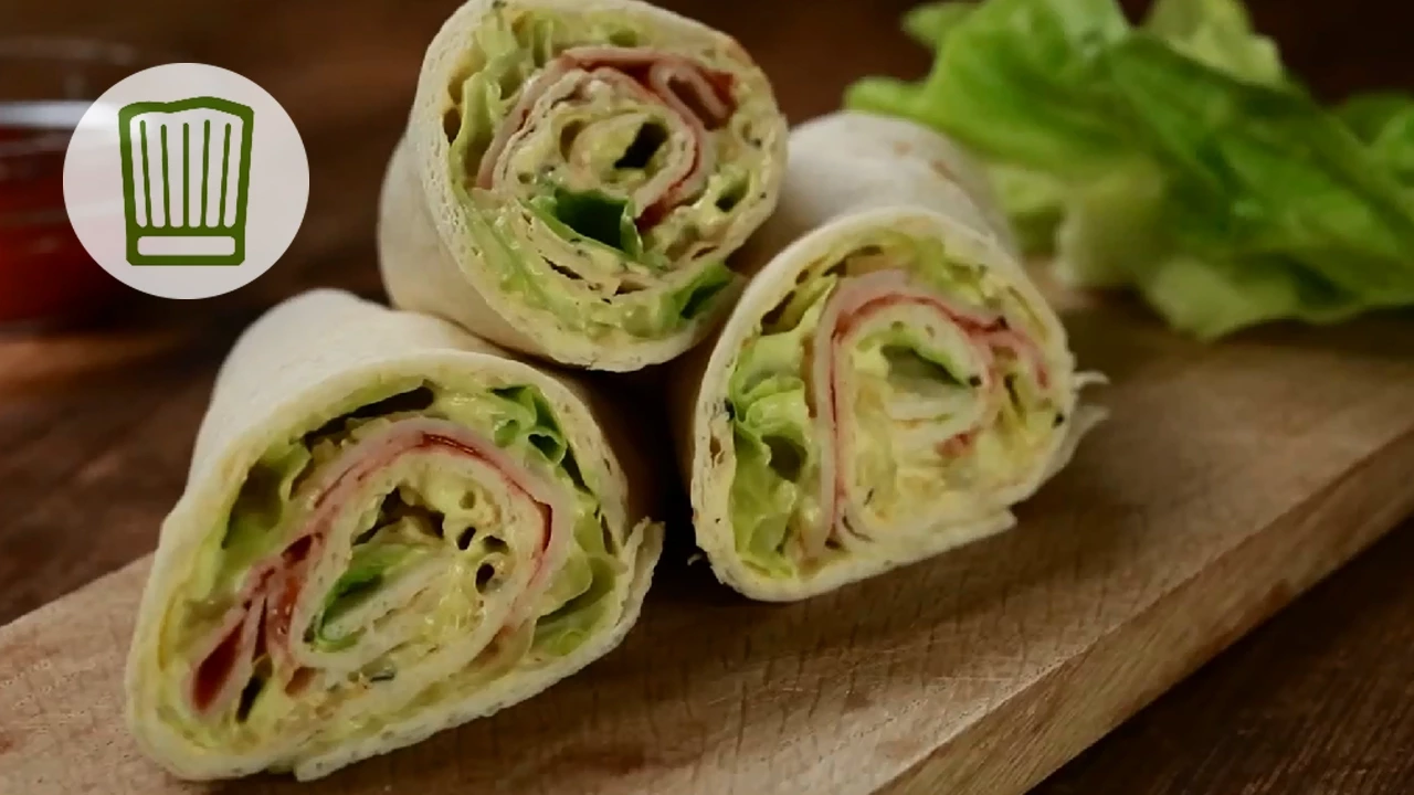 Caesar Salad Wraps (Rezept) || Caesar Wraps (Recipe) || [ENG SUBS]. 