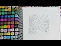 Tropical Nail Art Coloring Page Relaxing Coloring ASMR