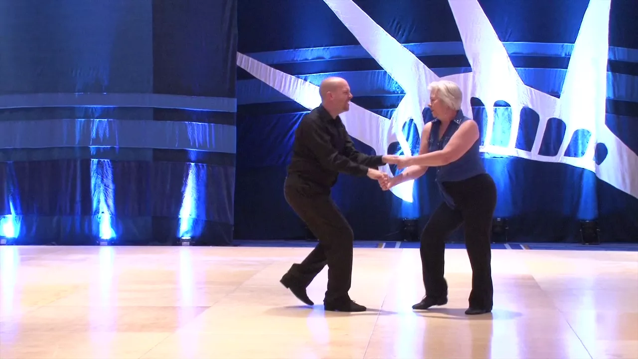 Liberty Swing 2016 Pro Am Spotlight Linda Guetterman with Matt Auclair