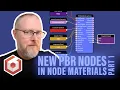 PBR Nodes in Node Materials Part 1