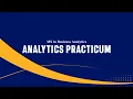 MS in Business Analytics Analytics Practicum