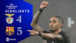 Raphinha Nets DRAMATIC Late Winner 🫨 | Benfica 4-5 Barcelona | UEFA Champions League Highlights