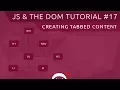 JavaScript DOM Tutorial - Tabbed Content