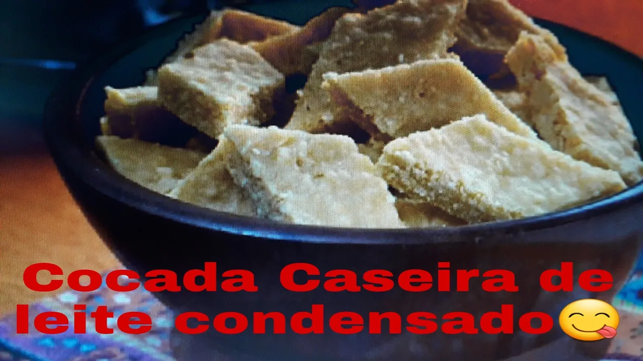 COCADA CASEIRA DE LEITE CONDENSADO