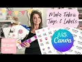 DIY Fabric Labels for your Handmade Projects using Canva How I Make My Business Logo Tags