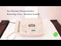 Fax Machine Demonstration Panasonic KX-F1010