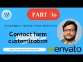 PART-36 WordPress Theme Customization Contact form customization Bangla Tutorial - 2022