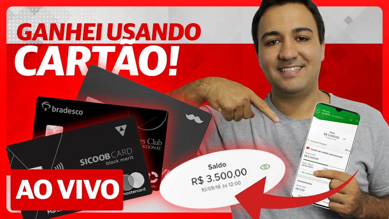 ???? AO VIVO - MELHORES CARTÕES PARA GANHAR DINHEIRO COM SEU CARTÃO DE CRÉDITO.