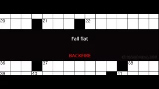 Fall flat Crossword Clue Solution