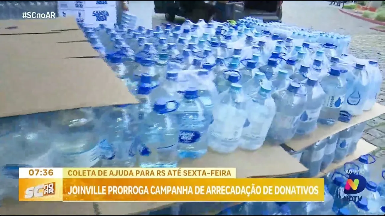 Joinville prorroga até sexta-feira campanha de arrecadação de donativos para o RS