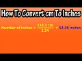 How To Convert Change Centimeters cm To Inches Explained - Formula To Convert cm To Inches