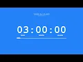 3 Hour Timer Blue Countdown Progress Bar