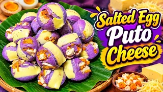 PAANO GUMAWA NG SALTED EGG PUTO CHEESE  NA HINDI KA PAPALPAK! 🧀🤤