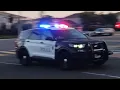 Anaheim Police Dept K9 Dodge Charger 2020 Ford Explorers Responding