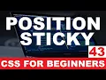 CSS Tutorial 43 Position sticky