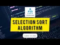 Selection Sort Algoritm Hindi Flowchart and Code Explained in detail