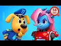 Lagu Antel Turns Into a Robot | Useful Story | Safety Rules | Kids Cartoon | Sheriff Labrador