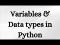Variables Data Types Explained in Under 60 Seconds