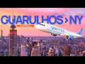 De Sao Paulo a Nova York Voo com Boeing 777 da United para Newark Trem ate Manhattan