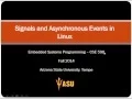 Signal and Event handling in Linux