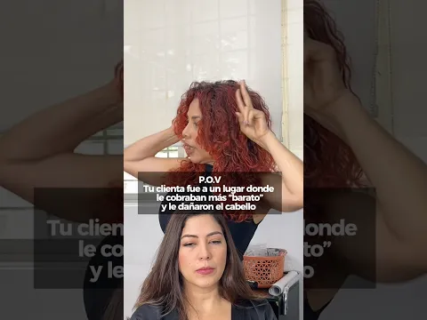 Mi clienta me monto cachos #cabello
