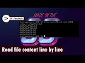 Shell script to read file content line by line