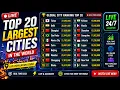 Live City Population counter 2026 Top 20 largest city by population live counter