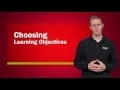 Choosing Learning Objectives