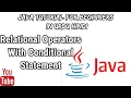 Relational Operators JAVA Tutorial For Beginners in 2020