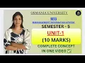 MIS | MANAGEMENT INFORMATION SYSTEM | UNIT-1 FULL EXPLAINATION || SEM-5 OU | ‎⁨@shivanipallela⁩  