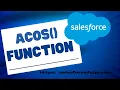 ACOS Function in Salesforce Calculate inverse cosine value in Salesforce